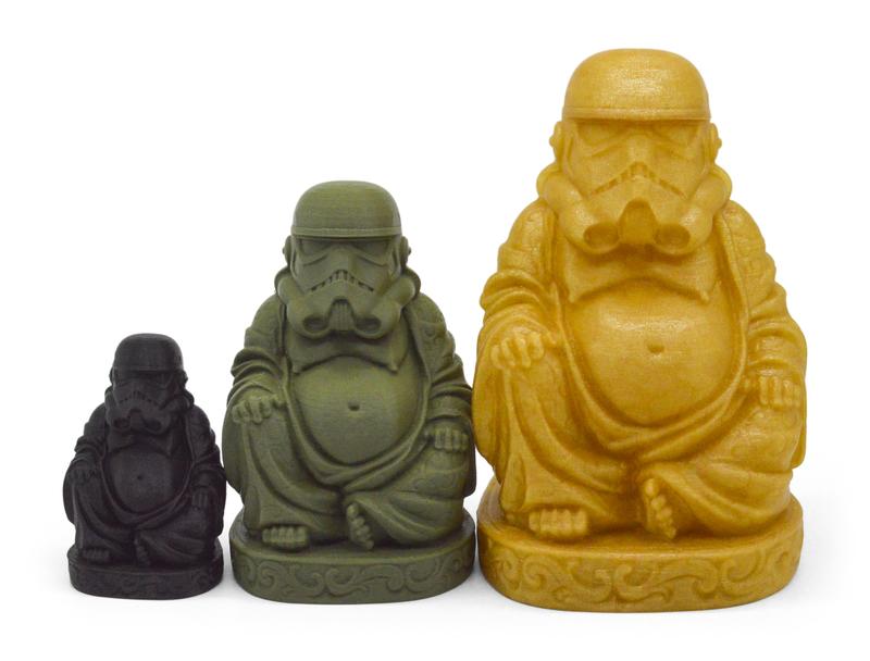 Stormtrooper-Buddha Statue | 3D Printed | Unique Funny Decoration & Zen Decor for Home or Office Figures Religious