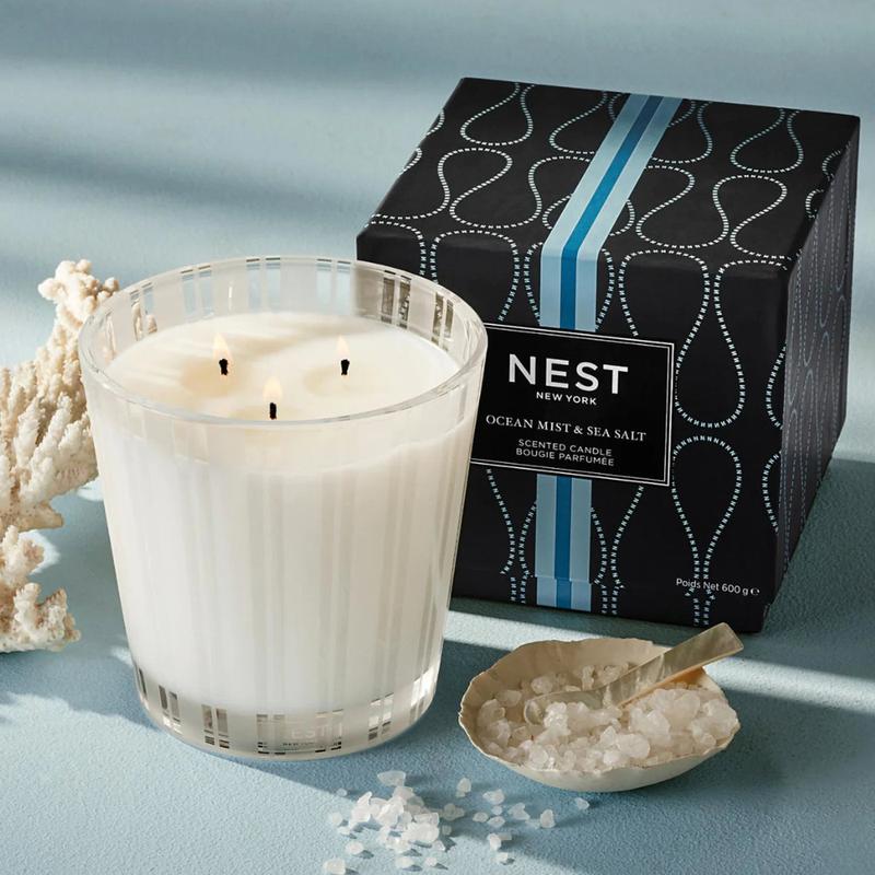 Nest New York 3-Wick 21.2 oz & 1-Wick Candle 8.1 oz - Home Decor - Ornaments - Freshener - Aroma Candles