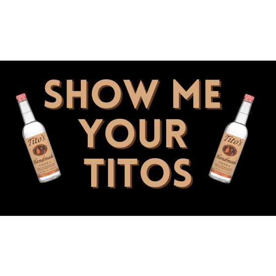 BLACK SHOW ME YOUR TITOS Flag Banner