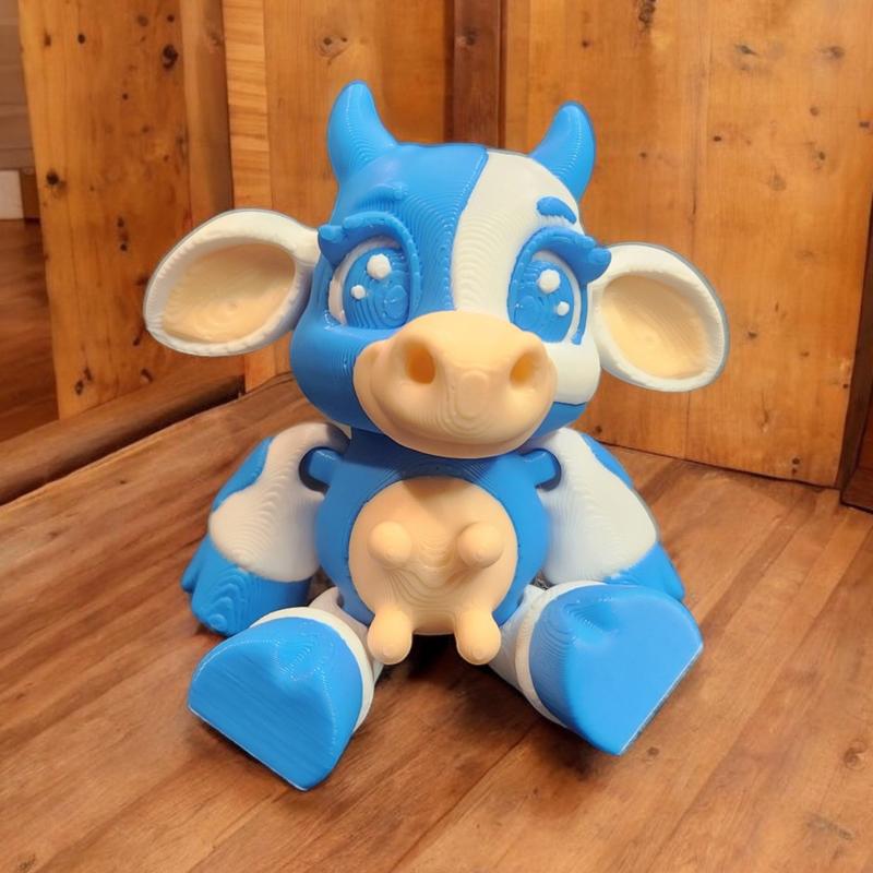 3d Printed Mini Cow Figurine