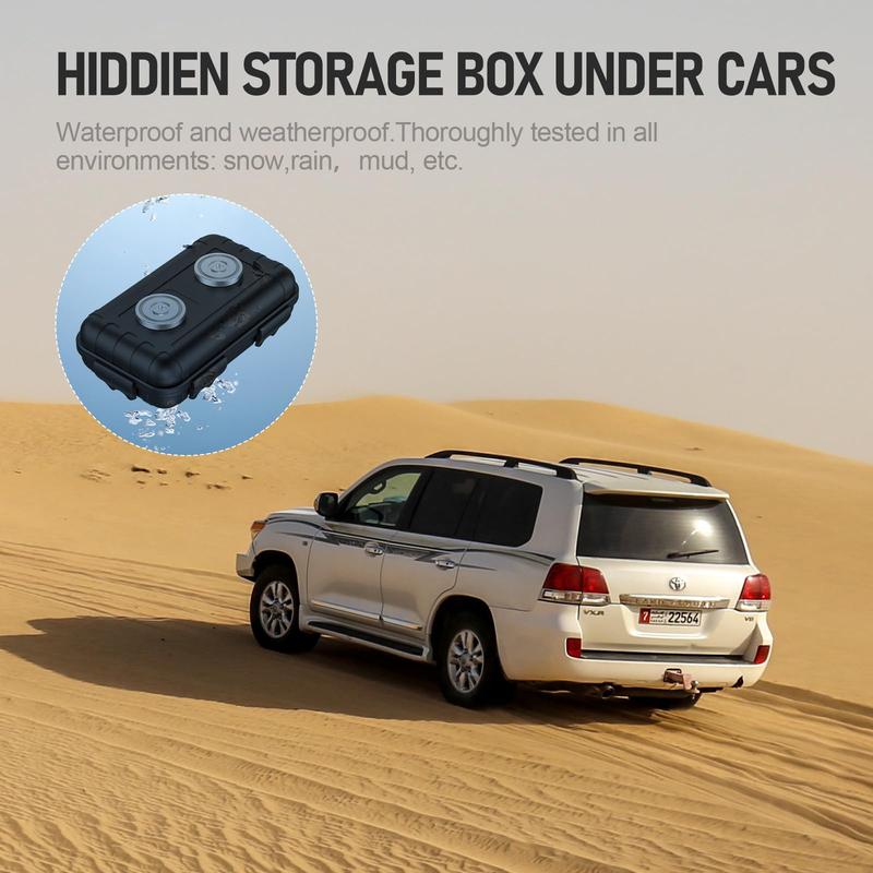 Hidden Storage Box under Car, Waterproof Magnetic Multifunctional Storage Box for Key Watch Cash, Gym Accessories, Christmas Gift