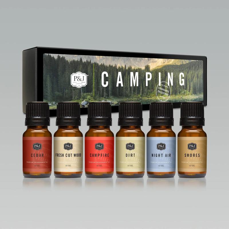 Camping Set of 6 Fragrance Oils 10ml