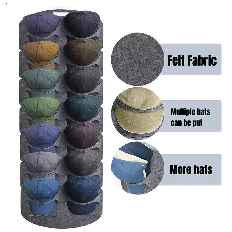 Felt Hat Storage Rack Cap Holder Wall Bag Clip Organizador Closet Baseball Peaked Travel Cap Organizer Wall Mount Hat Racks new