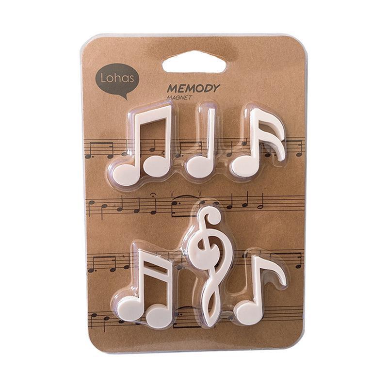 Music Note Design Fridge Magnet, 12pcs set Creative Music Themed Refrigerator Magnet, Decorative Sticker for Home Office