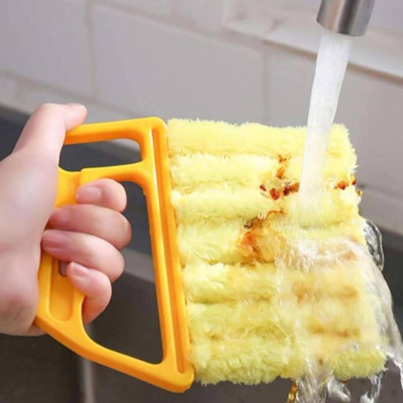 Generic Washable Multifunction Cleaning Window Blinds Brush, 1 Count Portable Air Conditioning Cleaner Duster, Household Crevice Cleaning Brush