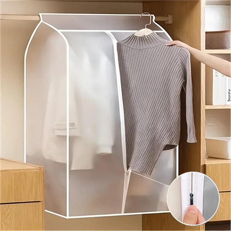 Dustproof Clothes Rack Cover, 1 Count Translucent Clothing Rack Cover, Clothes Storage Bag for Closet Organization and Storage