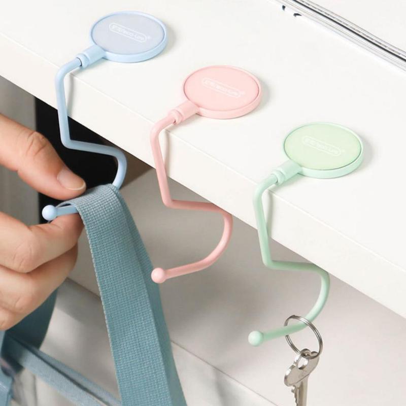 Non-slip Bag Hook for Table & Desktop, Multi-functional Removable Storage Handbag Hanger, Purse Hooks for Tables Desktop