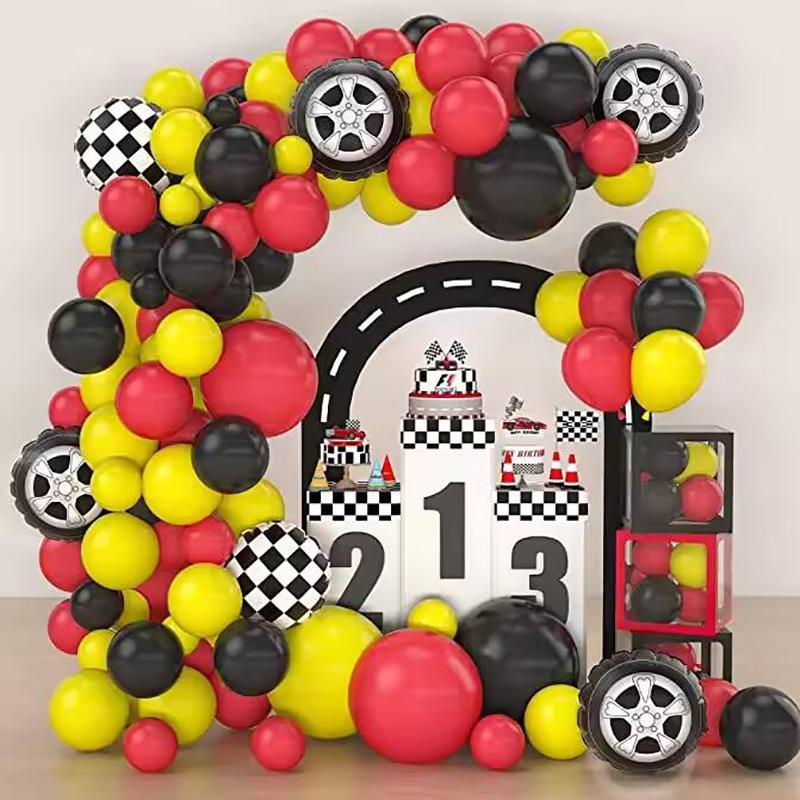 Racing Theme Balloon Garland Arch Kit, 1 Set Party Decoration Balloons, Party Decoration Supplies