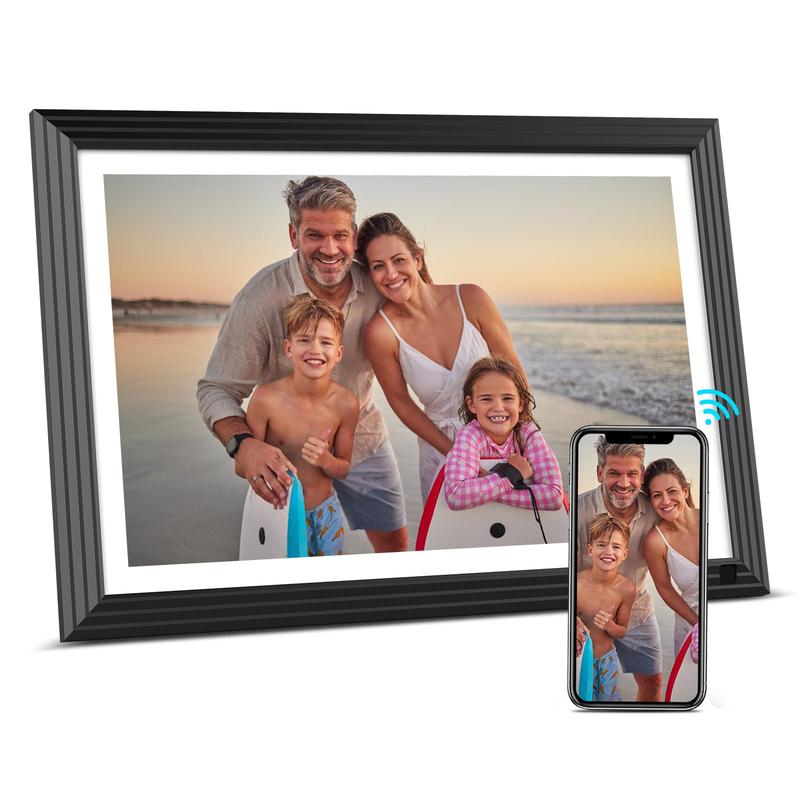 BSIMB 10.1'' Digital Picture Frame 32GB - Upload Photos&Videos from Anywhere via App Email, Perfect Gifts for family friends, Easy to Use with Touch Screen, Premium HD IPS Display, Support Micro SD Card and USB drive