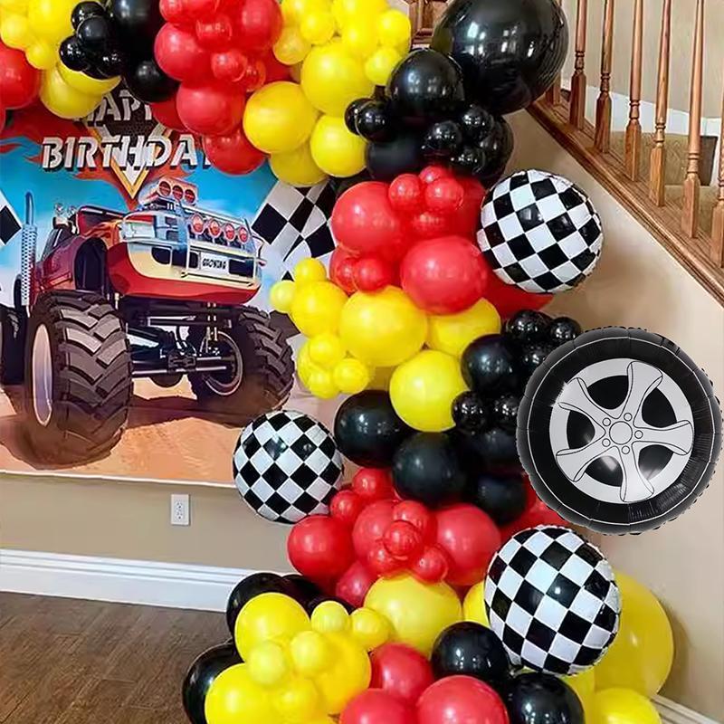 Racing Theme Balloon Garland Arch Kit, 1 Set Party Decoration Balloons, Party Decoration Supplies