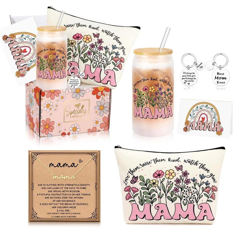 Mom Gifts, Birthday Gifts for Mom from Daughter Son, Mama Mom Birthday Gifts, Mothers Day Thanksgiving Christmas Ideas Gifts for Mom Mama Basket Set of 5 gift