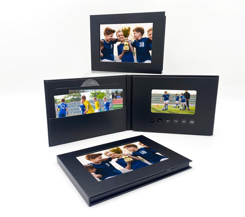 Video Book Gift Hard Book Cover with IPS 5 inch Screen inside