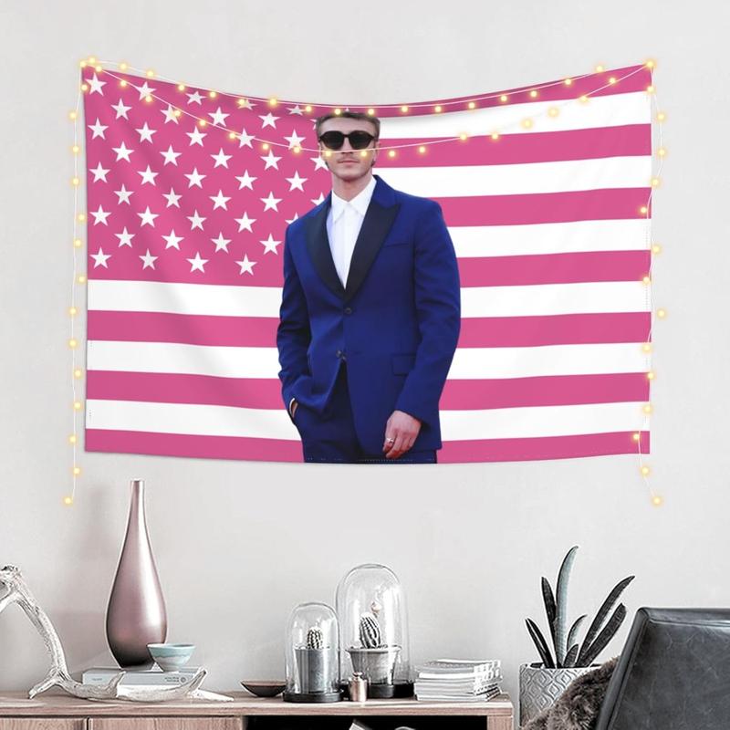 American Flag Pink Drew Star Starkey Tapestry Wall Tapestries Flag Wall Decoration Wall Hanging For Dorm Bedroom Livingroom Party Deco 30x40 Inch