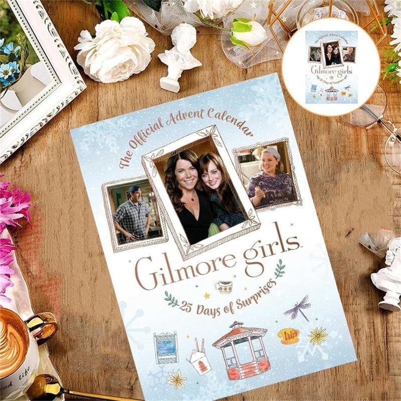 Gilmore Girls Themed Advent Calendar, 1 Count 25 Days Countdown Calendar, Creative Gift Set for Party, Indoor and Outdoor Activities, Everyday Use