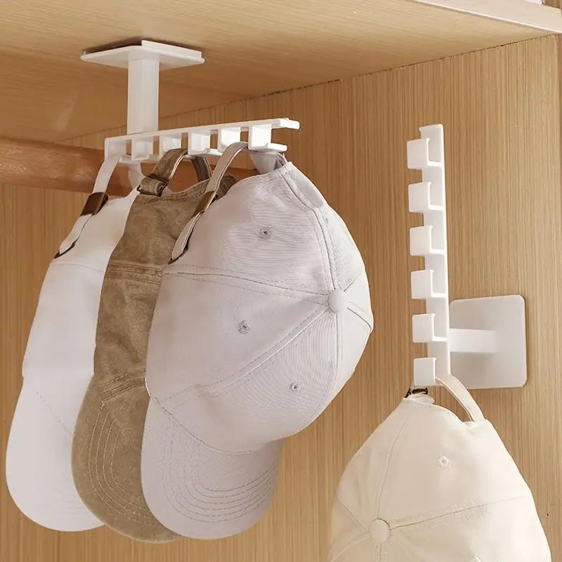 Hat Organizer, 2 Counts Space Saving Hat Holder, Over-the-door Hook Rack for Closet & Wardrobe