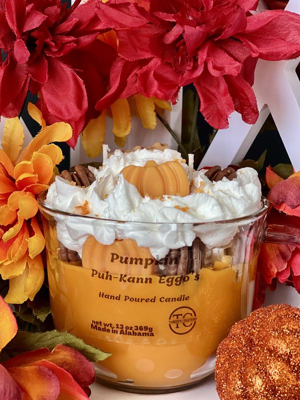 Pumpkin Puh-Kann Eggo's Dessert Candle 13 oz