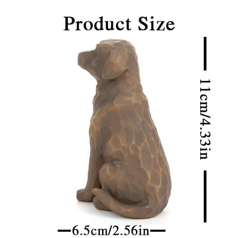 Dog Shaped Resin Statue, 1 Count Modern Animal Sculpture, Home Decor Ornament, Desktop Decorative Ornament for Living Room Bedroom Office