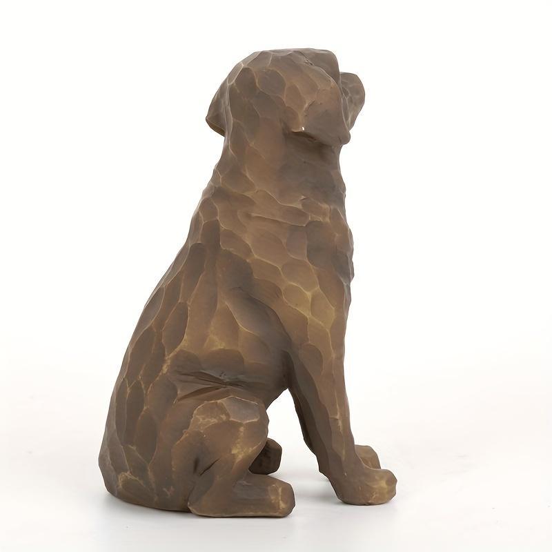 Dog Shaped Resin Statue, 1 Count Modern Animal Sculpture, Home Decor Ornament, Desktop Decorative Ornament for Living Room Bedroom Office