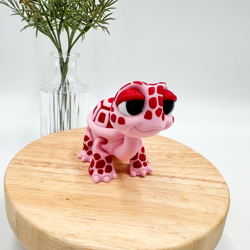 3D Printed Standing Turtle Decor Figurine Ornaments