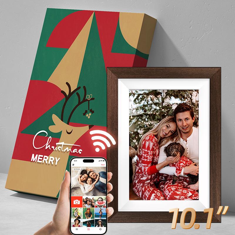 EKoio Christmas gift box,Gift ideas,10.1 Inch WiFi Digital Picture Frame,1280 * 800IPS HD Cloud Smart Digital Photo Frame,32GB Storage, Wall Mountable, Auto-Rotate,Easy to Share Photos or Videos via biu FRAME APP