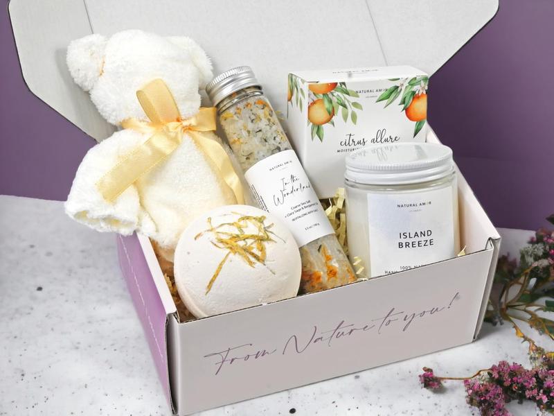 Time to Relax Gift Box, Christmas Gift Basket for Women, Thank you gift, Care Package for women, Birthday Gift, Holiday Gift | Trendy Gift Box, Christmas Gift Box