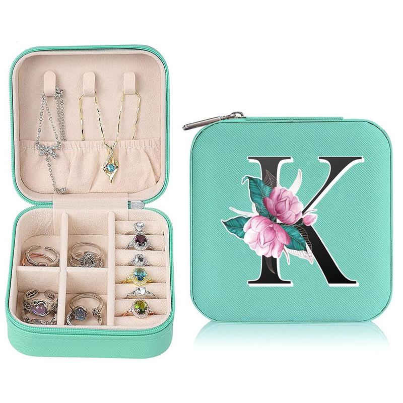 Portable Travel Jewelry Organizer, 1 Count Small Jewelry Box, Cosmetics Storage Case for Necklaces and Accessories, Perfect for Home Decor and Women on The Go