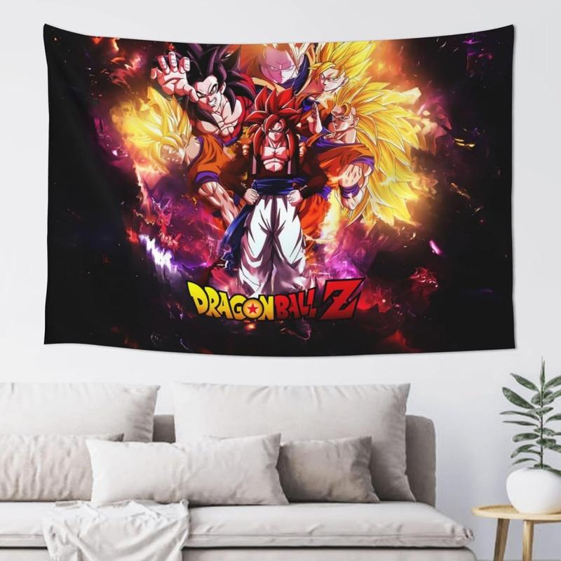 Animation Tapestry Cartoon Poster Wall,Dormitory Room Home Decoration Bedroom Living Anime Art Wall 60X40in