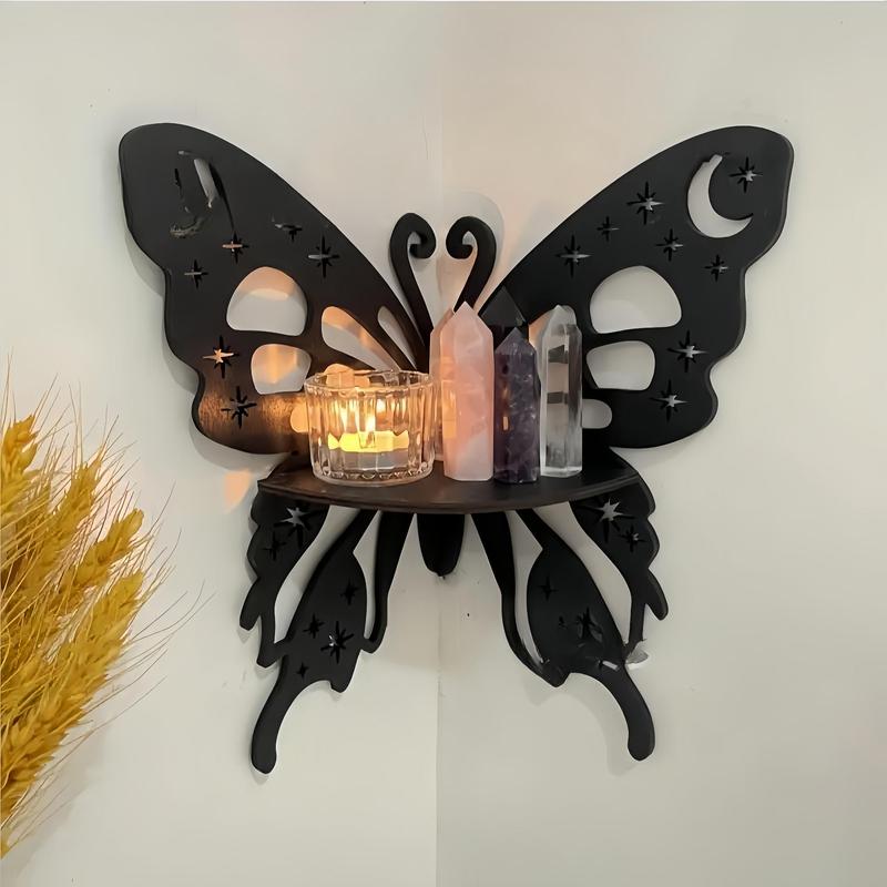 Room Decor Butterfly Design Wall Hanging Rack, 1 Count Hollow Out Design Wall Decor, Wall Art for Home Living Room Bedroom, Gift For Girlfriend