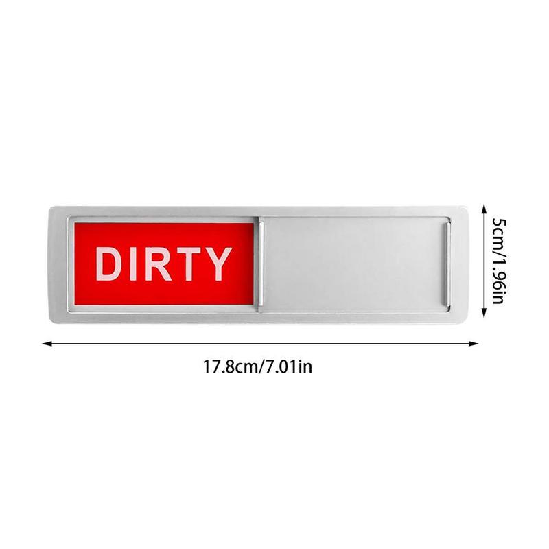 Magnetic Fridge Sticker Dishwasher Refrigerator Magnet Indicator Sticker Easy To Read Slide Super Strong Magnet Clean Dirty Sign