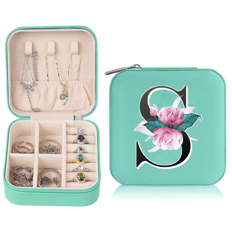 Portable Travel Jewelry Organizer, 1 Count Small Jewelry Box, Cosmetics Storage Case for Necklaces and Accessories, Perfect for Home Decor and Women on The Go