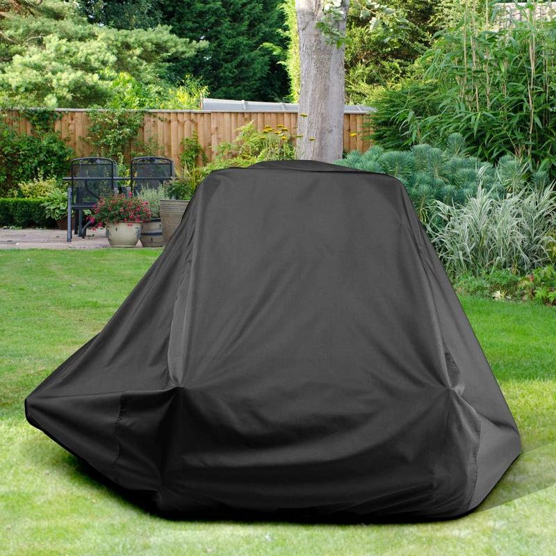 Zero-Turn Mower Cover, Universal Fit Heavy Duty 600D Polyester Oxford, Weatherpoof UV Protection with Windproof Buckle, Drawstring & Cover Storage Bag, Tractor Cover Up to 60