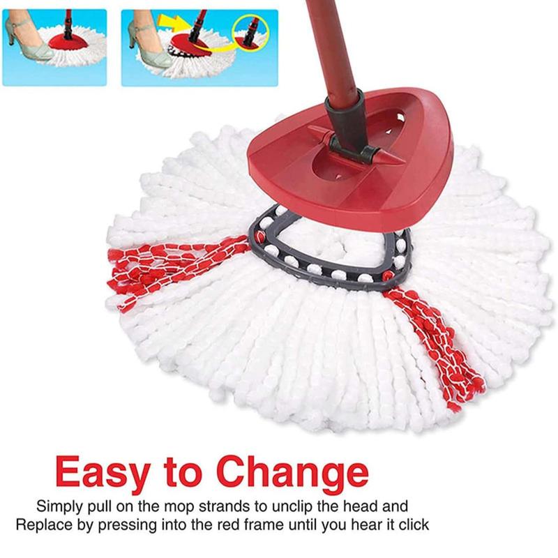 Mop Head, Mop Replacement Head, Replacement Mop Head for Spin Mop, Household Cleaning Tool