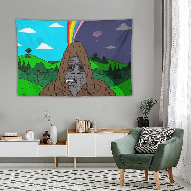 The Big Lez Show Tapestry Sassy The Sasquatch #2 Banner Posters Wall Art for Bedroom, College Dorm, and Home Decor - Decorative Hanging Flag Poster