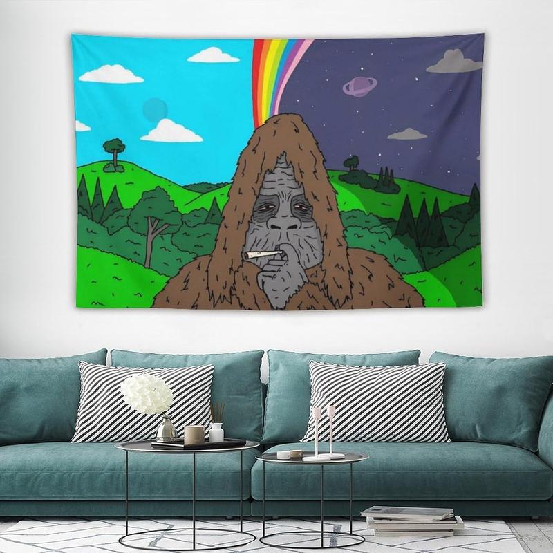 The Big Lez Show Tapestry Sassy The Sasquatch #2 Banner Posters Wall Art for Bedroom, College Dorm, and Home Decor - Decorative Hanging Flag Poster