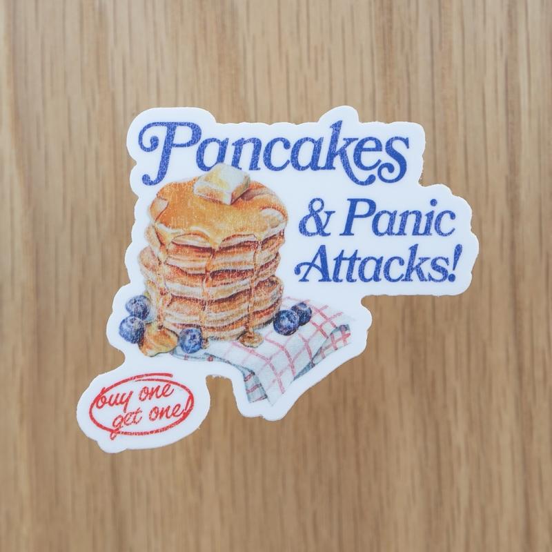 Pancakes & Panic Attacks! Sticker