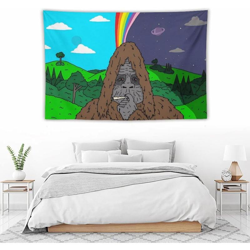 The Big Lez Show Tapestry Sassy The Sasquatch #2 Banner Posters Wall Art for Bedroom, College Dorm, and Home Decor - Decorative Hanging Flag Poster