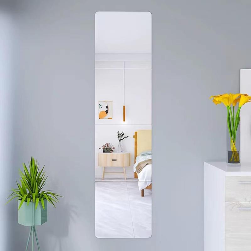 Wall Mirror Full Length, Cheap Over   on Door, Acrylic, shatterproof Mirrors for Home Gym, 8