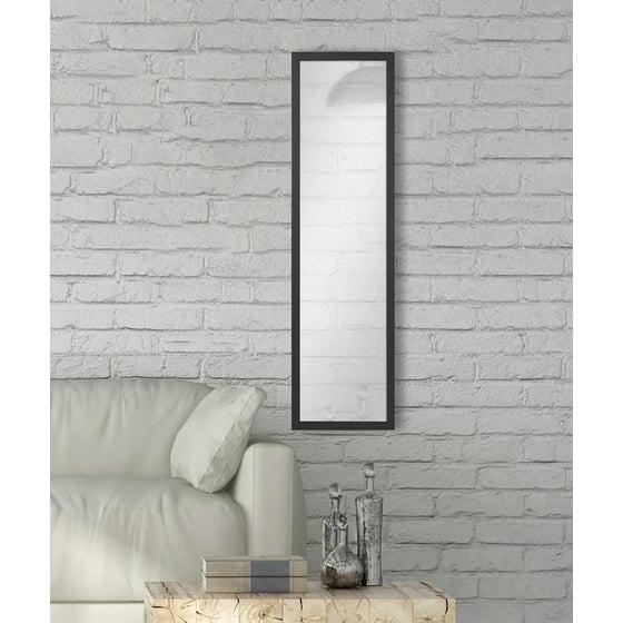 Mainstays 13x49 Rectangular Full-Length Mirror, Black