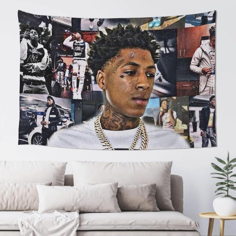 Nonyou Youngboy Music Never Rapper Broke Again Tapestry Background Cloth Wall Hanging Curtain Wall Decor Bath Poster Beach Towel Decorative Cloth Wall Decor Tapestry Room Decoration