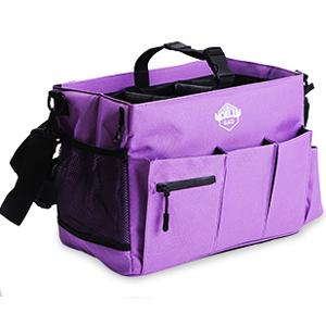 Purple portable bag with adjustable shoulder and waist straps for cleaning and storage Mesh Aluminium Pad christmas 2024 ornament Organiser