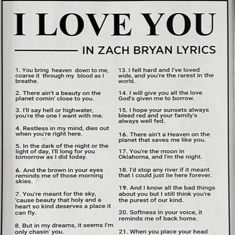 I Love You In Lyrics Poster, Music Poster, Lyrics Poster, Gift For Fans Decor Room Ornaments Decoration Ornaments Decoration