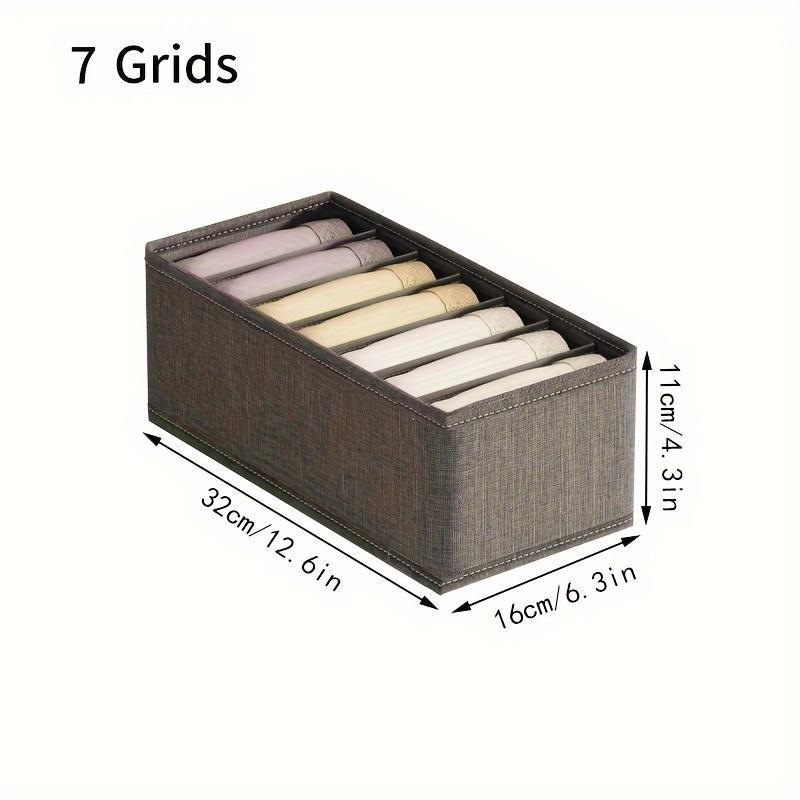 Drawer Type Underwear Storage Box, 1 3 Counts Multi-grid Underwear Storage Box with Handle, Multifunction Storage Box for Bra Socks, Home Organizer