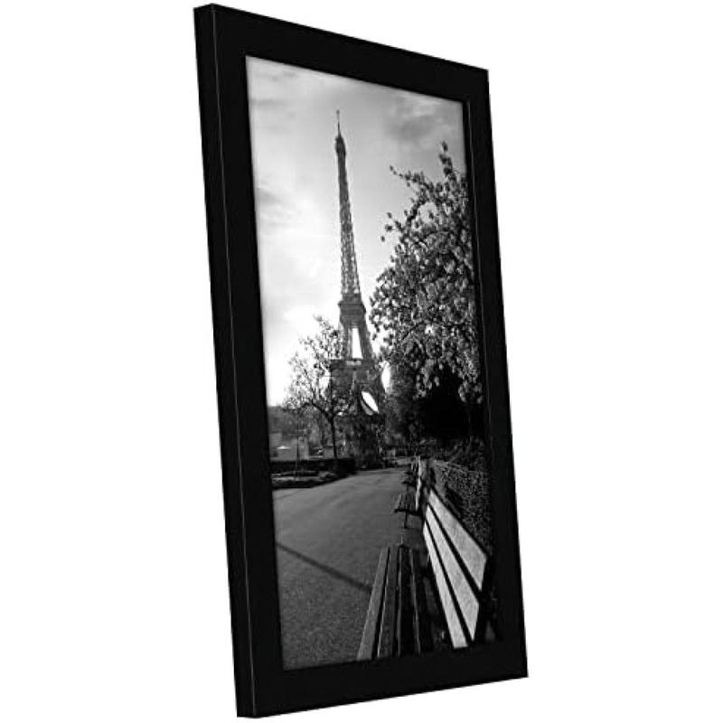 8x12 Picture Frame with Shatter-Resistant Glass - Gallery Style Frame with Engineered Wood - Signature Collection - Photo Frame for Tabletop and Wall Display - Black