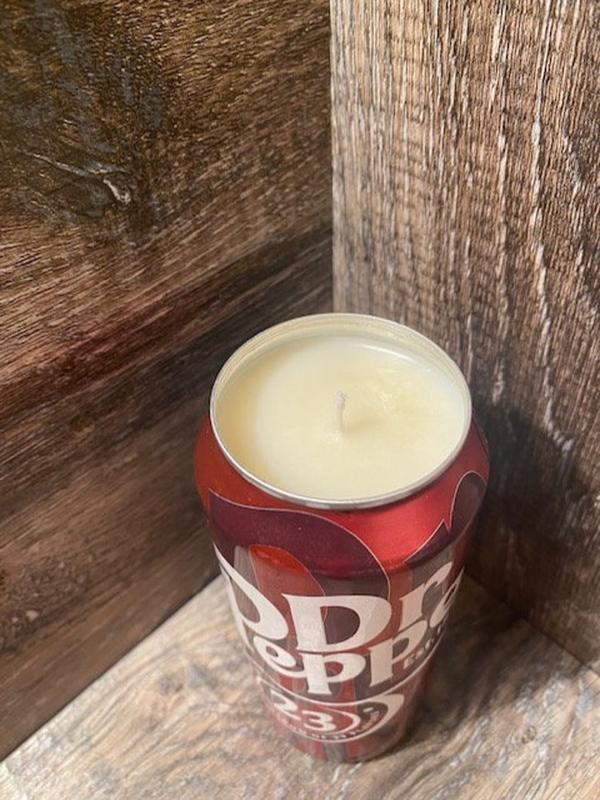 Dr Peppers Soy Candle | Hand Poured Dr Peppers Soda Can Candle | Custom Scented Soda Pop Candle