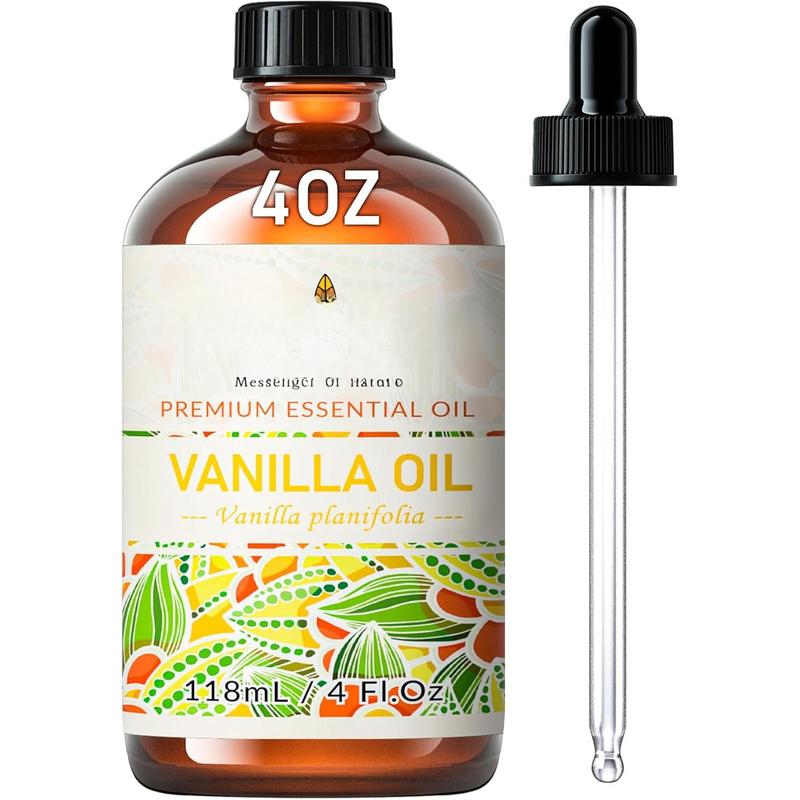 Vanilla Essential Oil 4 Fl Oz, Pure Vanilla Oil for Skin, Diffuser,  - 118ml