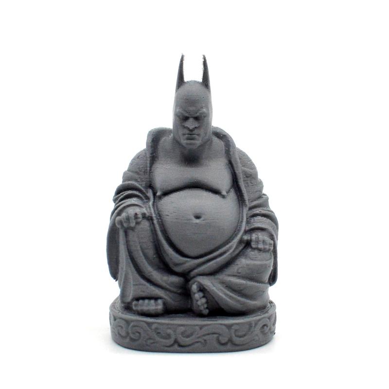 Bat-Buddha Statue | 3D Printed | Unique Superhero Decoration & Zen Decor for Home or Office