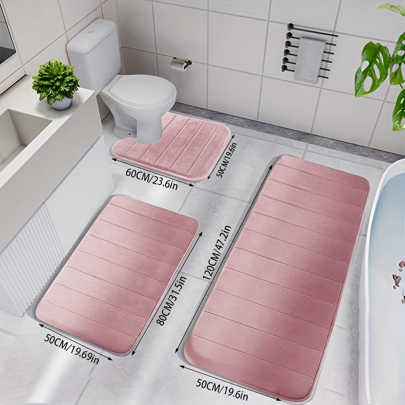 3 memory tampons bath mat, fast-absorbing bath mat, non-slip thickened bath mat, machine washable carpet, soft and comfortable, shower room carpet, kitchen carpet, laundry room, bedroom, shower, interior mat, bathroom accessories