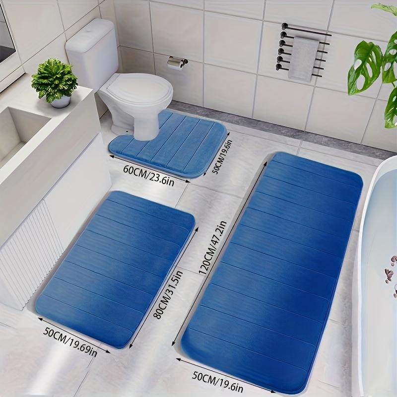 3 memory tampons bath mat, fast-absorbing bath mat, non-slip thickened bath mat, machine washable carpet, soft and comfortable, shower room carpet, kitchen carpet, laundry room, bedroom, shower, interior mat, bathroom accessories