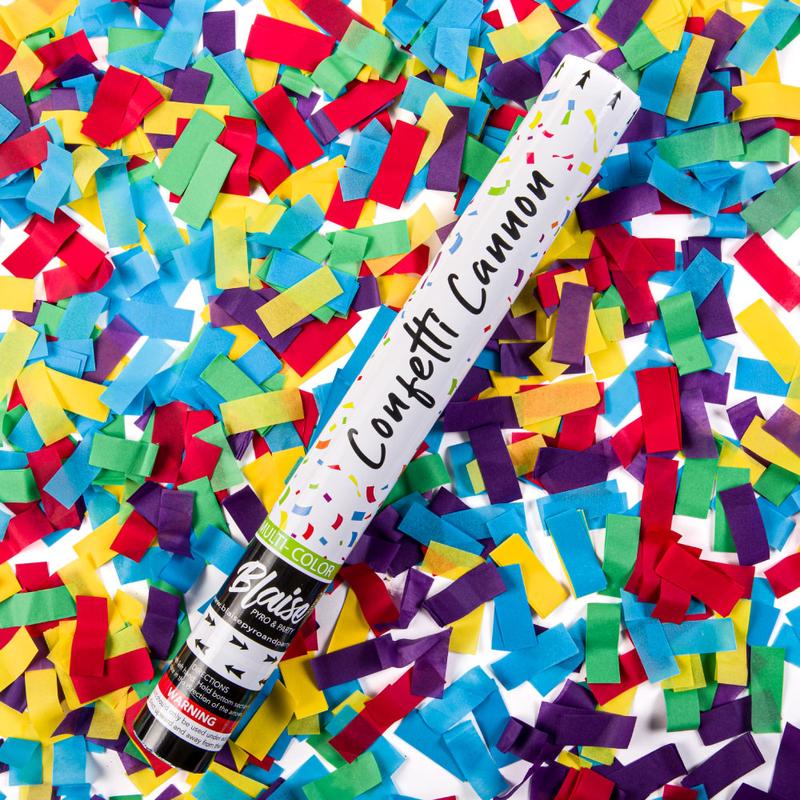 Biodegradable & Water Soluble Multi-Color Confetti Cannon