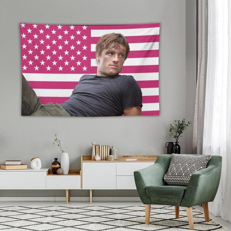 Josh Actor Hutcherson Tapestry Wall Hanging Flag Art Aesthetic Poster Dorm Tapestries For Bedroom Party Home Living Room Decor